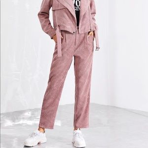 Quirky Lettered Corduroy Pants